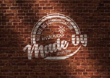 Logo imk&co peinture sur mur agence communication Alsace Strasbourg